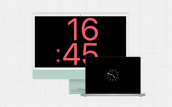 watchclock - screen saver mặt đồng hồ apple watch cho macbook