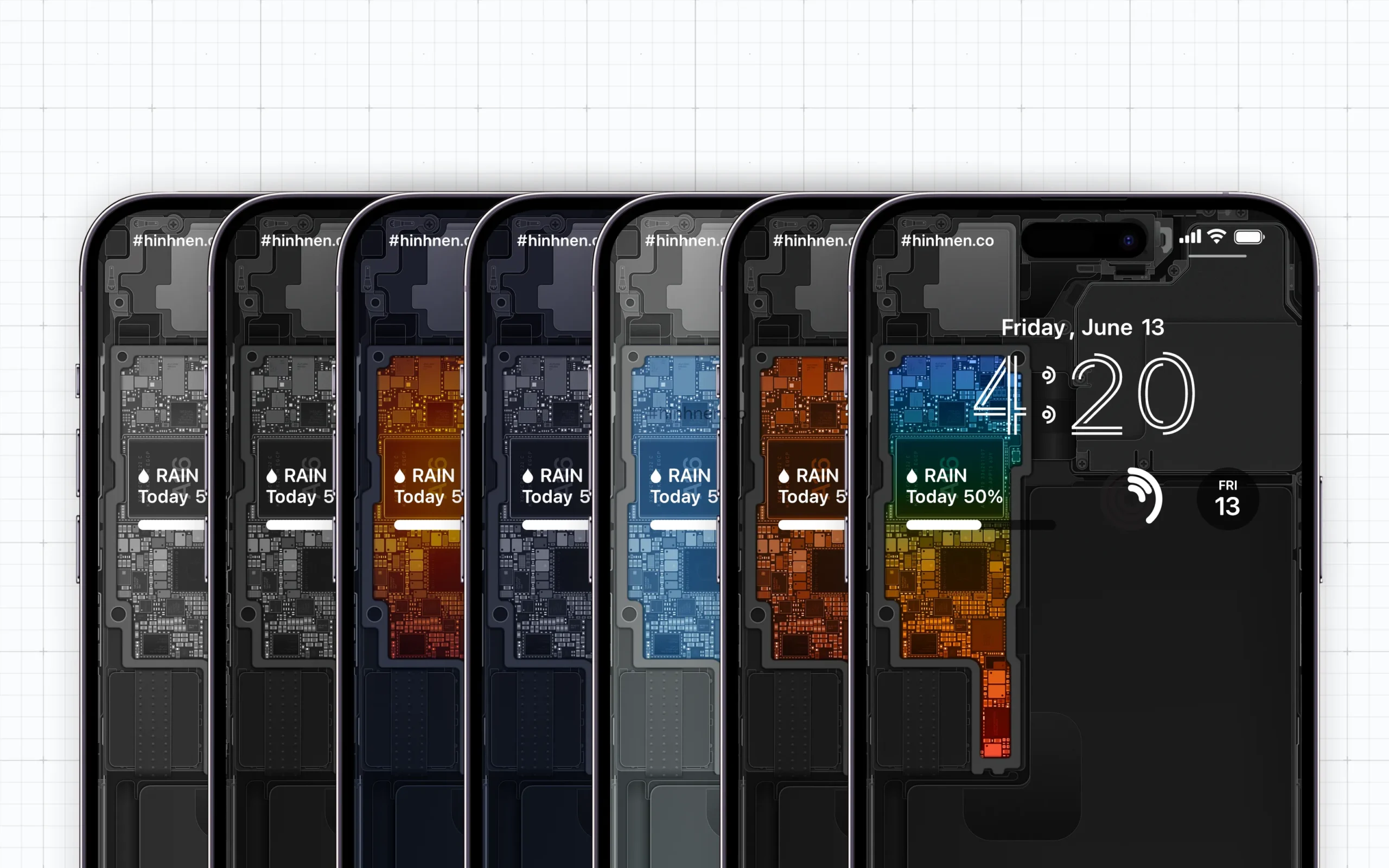 Hình nền nhìn xuyên thấu iPhone 14 Pro Max (14 Series)